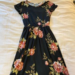 Floral midi dress